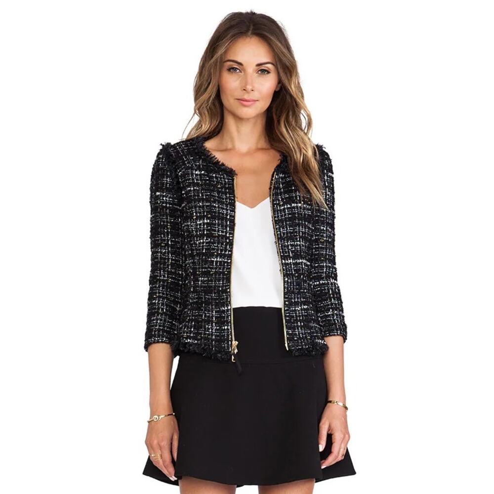 Milly Tweed zip up jacket
